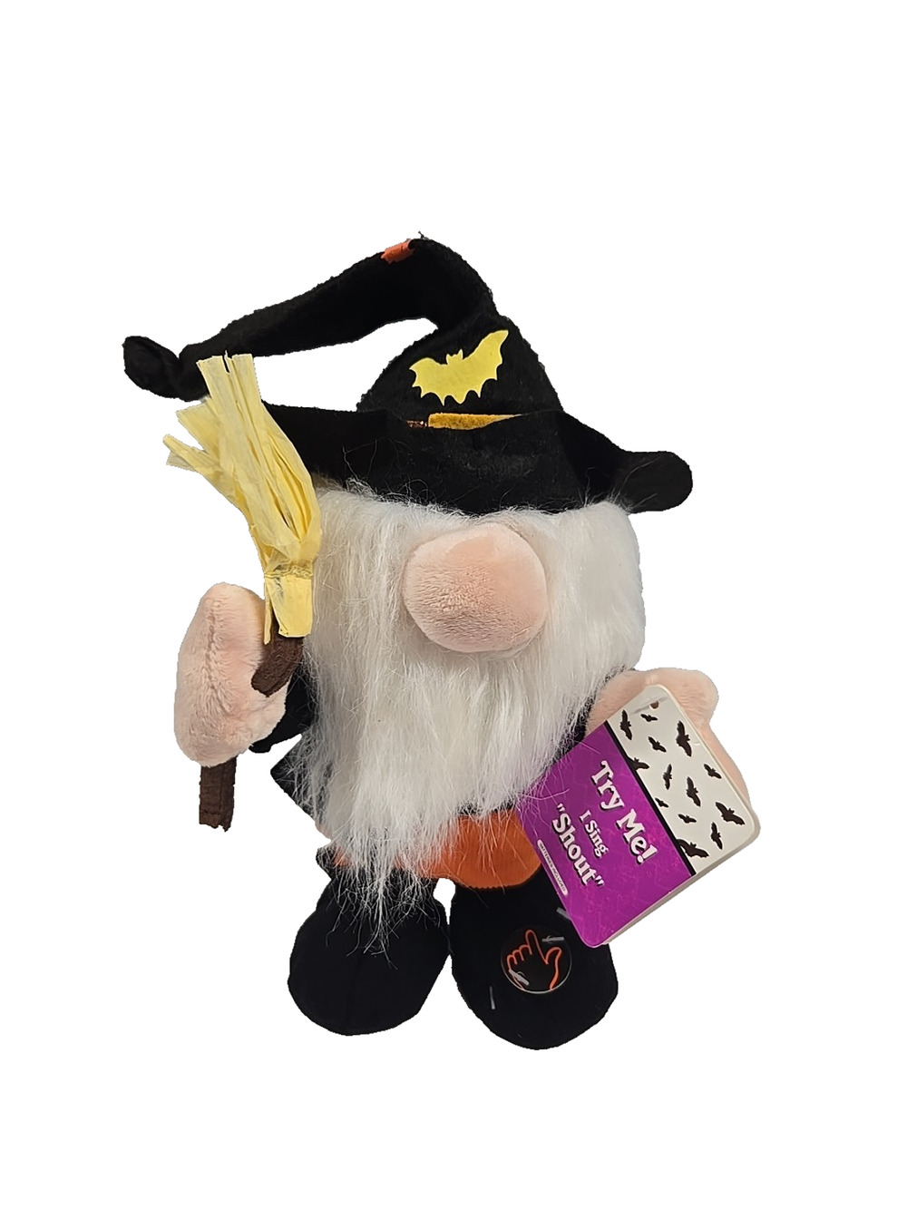 Dan Dee 2021 Animated Halloween Musical Gnome Sings SHOUT 9 Inch